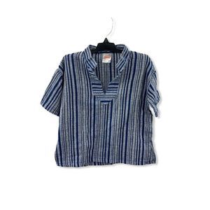 Giras Boys Greek Blue Kaftan Shirt 3/4 Sleeve